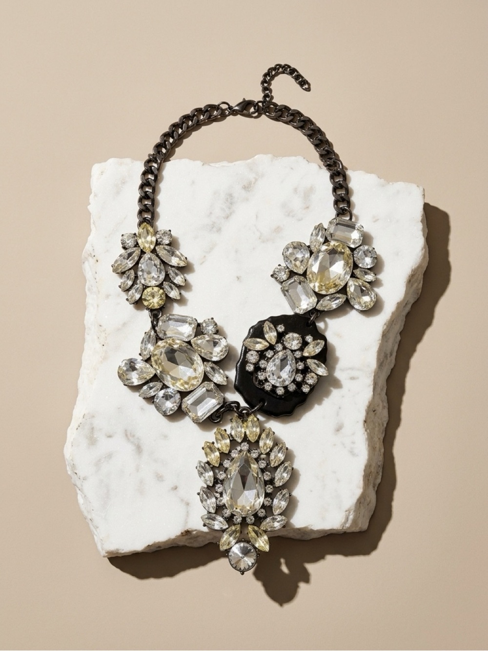 Statement Crystal Bib Necklace